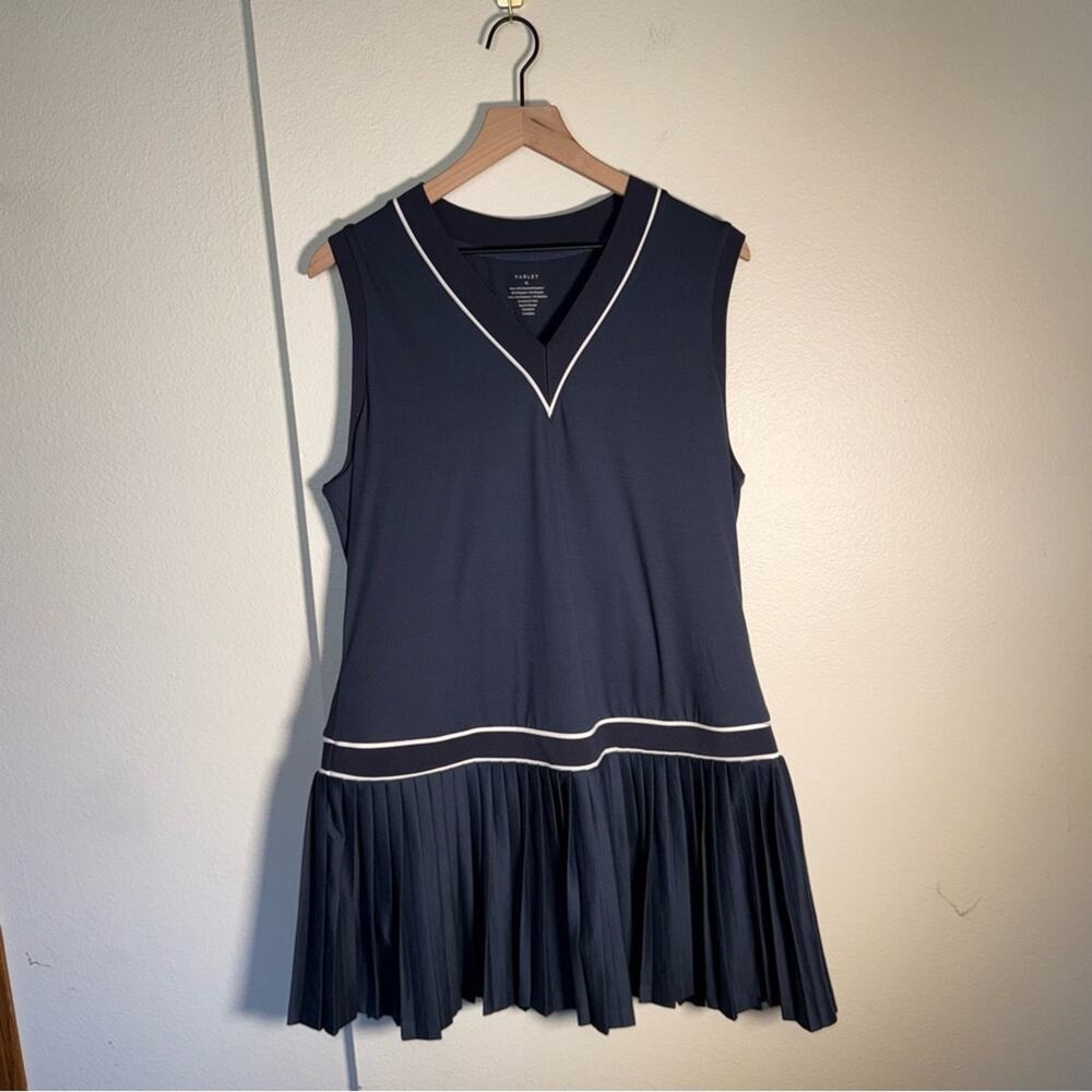 NWT VARLEY athletic golf preppy tennis pleated skirt sleeveless dresss XL - Picture 4 of 13